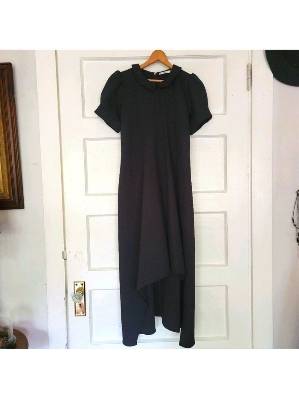 HIRAETH Rare Women's Eloise Jacquard Puff-Sleeve Dress NWT